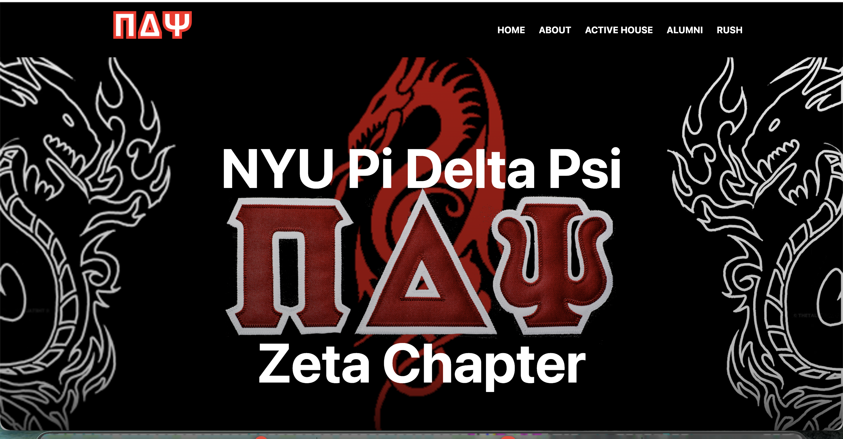 Pi Delta Psi website screenshot